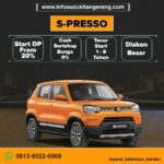 Promo Suzuki S-Presso Bunga 0%: City Car Lincah dan Hemat di Tangerang
