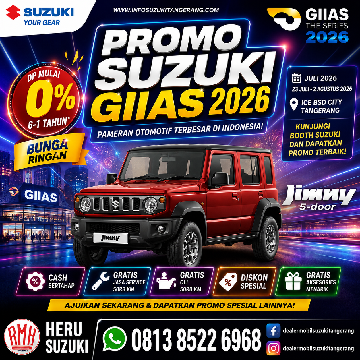 Promo GIIAS 2026 Suzuki Jimny 5D - Dealer Suzuki Ciledug